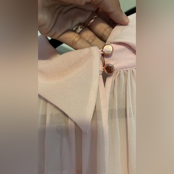 TED BAKER
Ruched Silk High Neck Blouse In Bright Pink - Picture 11 of 11